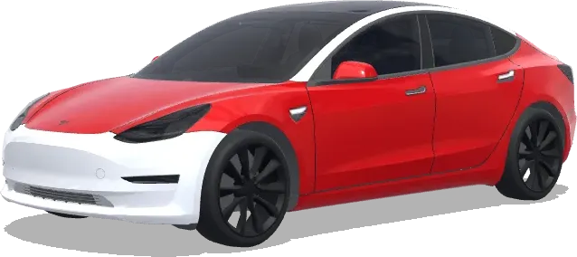 Rear Logo Red Line – Tesla Model 3 wrap