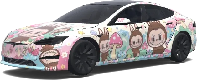 Labubu (Labubu.) – Tesla Model S Wrap