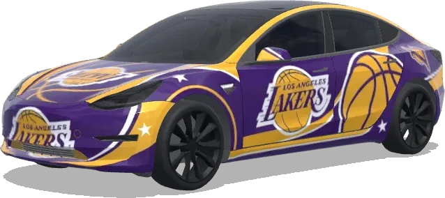 Lakers – Tesla Model 3 wrap