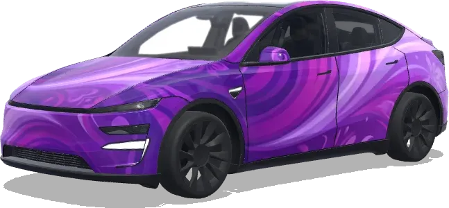 Tonos de Morado – wrap para Tesla Model Y