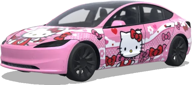 Hello Kitty – 特斯拉 Model 3 塗裝