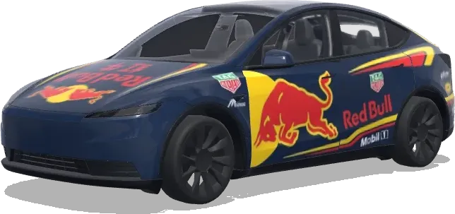 Red Bull Racing (红牛赛车) – оклейка Tesla Model Y