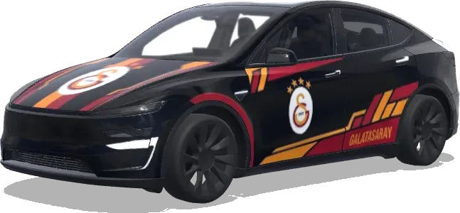 Galatasaray Negro – wrap para Tesla Model Y