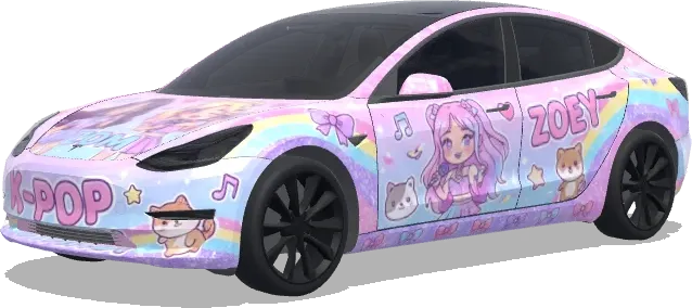 K-Pop Star – Tesla Model 3 wrap