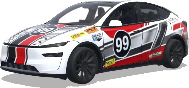 Red Stripe 99 – Tesla Model Y wrap