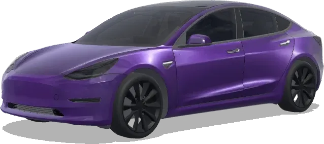 Make it purple – Tesla Model 3 wrap