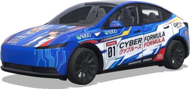 Future GPX Cyber Formula Style – Tesla Model Y wrap