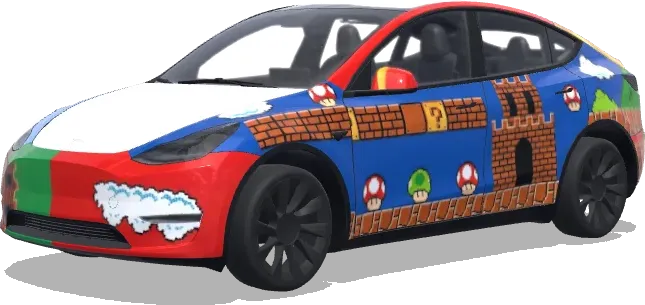 Mario und Luigi (mario and luigi) – Tesla Model Y Wrap