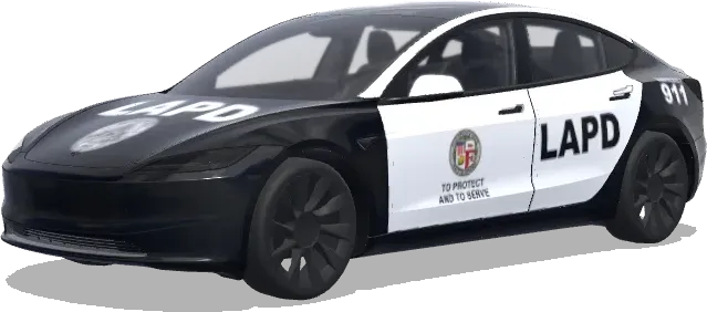 LAPD – wrap para Tesla Model 3