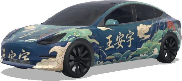 Wang Anyu (王安宇) – Tesla Model 3 Wrap