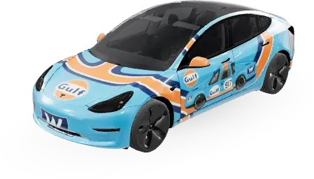 Williams Gulf (Williams Gulf Design) – covering Tesla Model 3