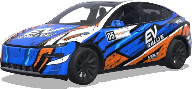 Ралли с логотипом (rally, with the logo i provided) – оклейка Tesla Model Y