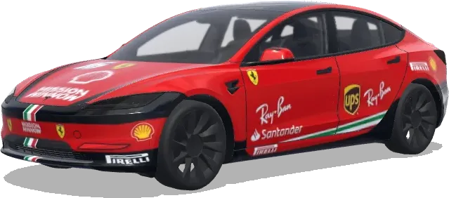 Livrée Ferrari F1 (F1法拉利车队涂装) – covering Tesla Model 3