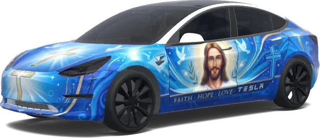 Divine Blue Tesla Wrap – Tesla Model 3 wrap
