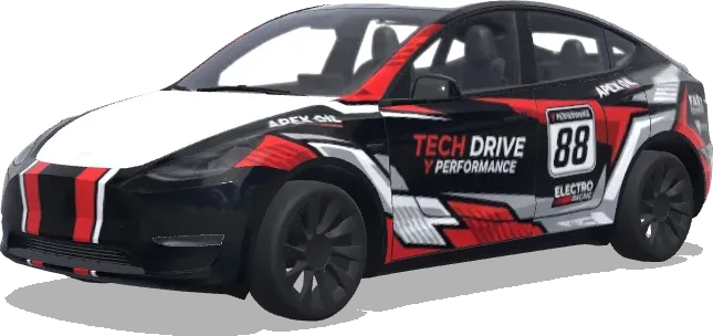 Conducción Tecnológica 88 – wrap para Tesla Model Y