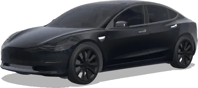Negro (black) – wrap para Tesla Model 3