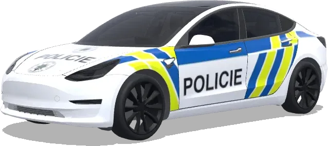Tschechische Polizei (Czech Republic Police) – Tesla Model 3 Wrap