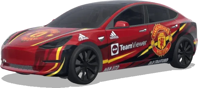 Manchester United – wrap para Tesla Model 3