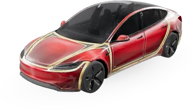 Iron Man (ironman) – covering Tesla Model 3