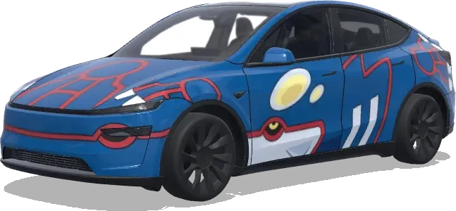 Kyogre Ocean Wrap – Tesla Model Y wrap