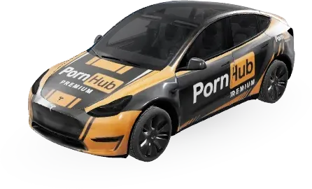PornHub – Tesla Model Y wrap