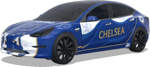 Chelsea football club – Tesla Model 3 wrap
