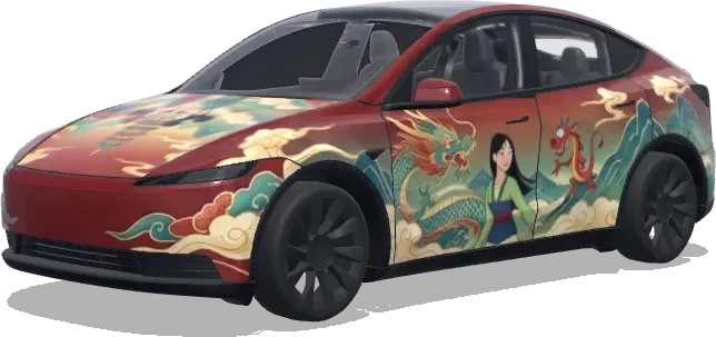 Disney Quian'an – Tesla Model Y wrap