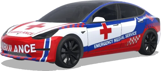 Rayure bleue EMS Tesla – covering Tesla Model 3