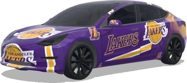 Lakers – Tesla Model 3 wrap