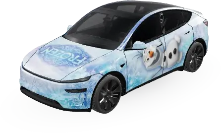 Die Eiskönigin (冰雪奇缘) – Tesla Model Y Wrap