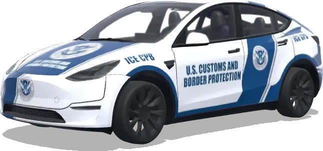 ICE CBP (ICE CPB U.S. Customs and Border Protection) – Tesla Model Y Wrap