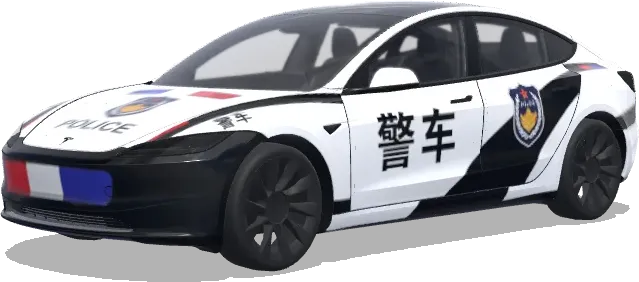 警車 – 特斯拉 Model 3 塗裝