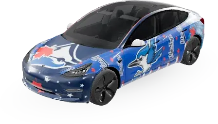 블루 제이스 (blue jays) – 테슬라 Model 3 랩핑