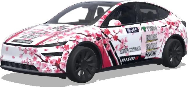 Sakura Race – Tesla Model Y wrap