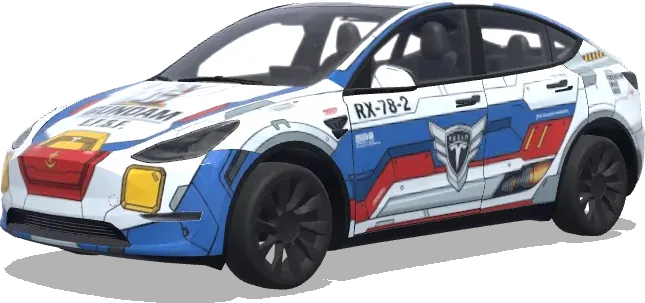 Gundam (GUNDAM) – wrap para Tesla Model Y