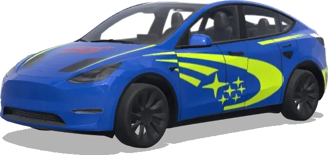 스바루 STI (SUBARU STI) – 테슬라 Model Y 랩핑