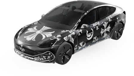 Cromo (Chrome) – wrap para Tesla Model 3