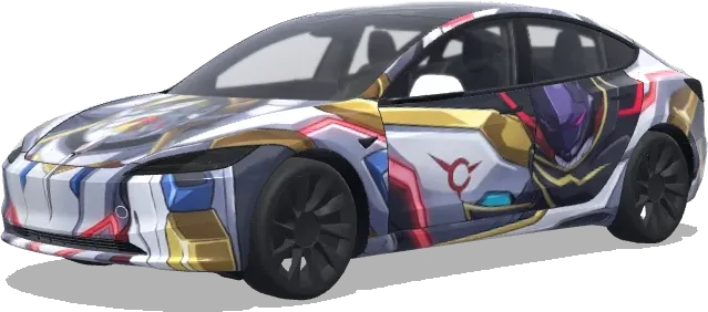 兰斯洛特机甲(Coge geass lancelot.) – 特斯拉 Model 3 涂装