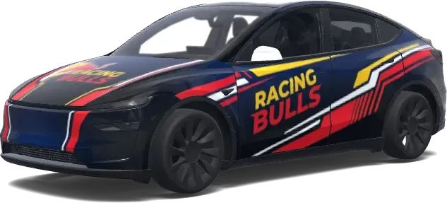 racing bulls livery. – Tesla Model Y wrap