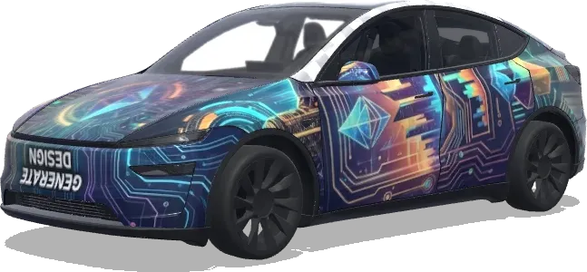Hochgeladenes Design (Generate design with picture i have uploaded) – Tesla Model Y Wrap