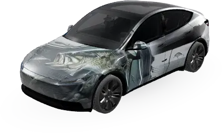2 – оклейка Tesla Model Y