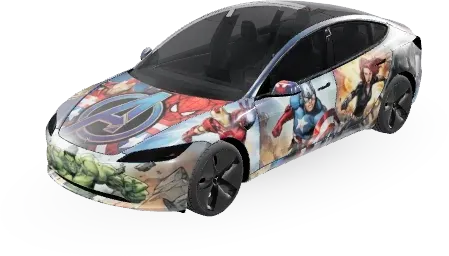 어벤져스 (Avengers) – 테슬라 Model 3 랩핑