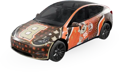 Cleveland Browns (Cleveland browns) – Tesla Model Y Wrap