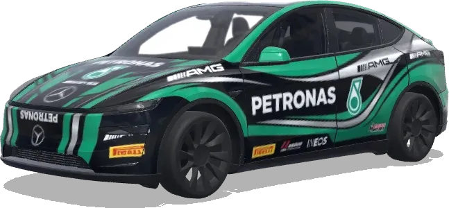马石油车队(Petronas Team Racing) – 特斯拉 Model Y 涂装