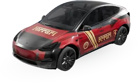 Ferrari 1 – оклейка Tesla Model Y