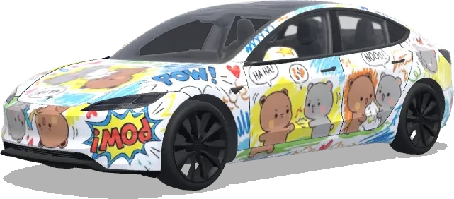 Bubu contre Dudu (Make how bubu fight dudu) – covering Tesla Model 3