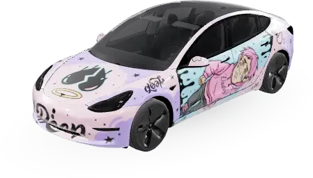リル・ピープ (Lil peep) – テスラ Model 3 ラッピング