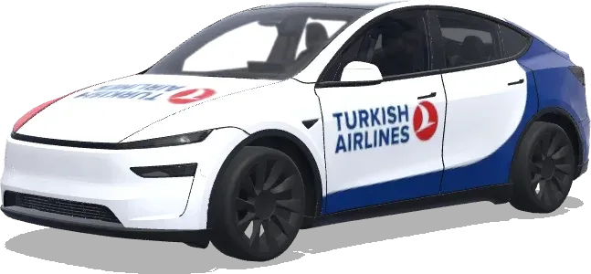 Turkish Airlines Boeing (turkish airlines aircraft liveries boeing 737 800) – covering Tesla Model Y