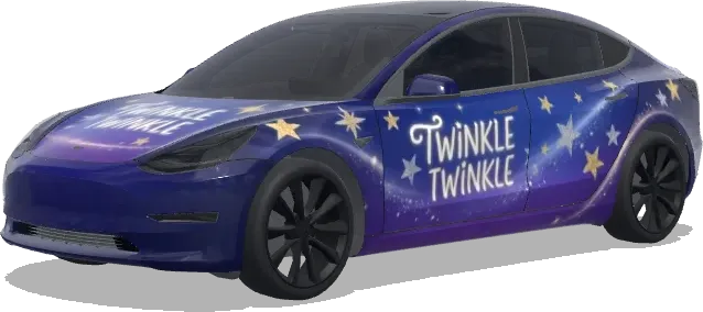 TWINKLE TWINKLE – Tesla Model 3 wrap