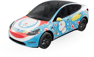 哆啦A夢(Doraemon) – 特斯拉 Model Y 塗裝
